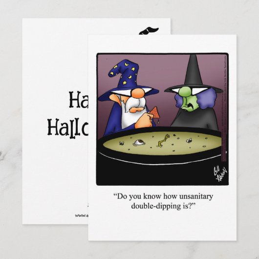Grappig Halloween Humor Wenskaart Feestdagenkaart (Voorkant / Achterkant)