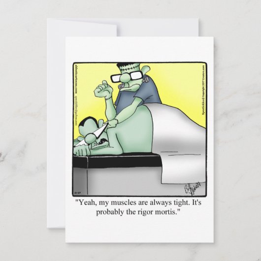 Grappig Halloween Humor Wenskaart Feestdagenkaart (Voorkant)