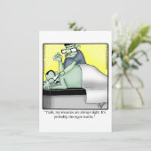 Grappig Halloween Humor Wenskaart Feestdagenkaart (Staand voorkant)