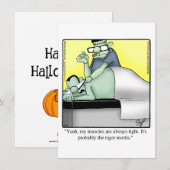 Grappig Halloween Humor Wenskaart Feestdagenkaart (Voorkant / Achterkant)
