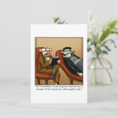 Grappig Halloween Humor Wenskaart Feestdagenkaart (Staand voorkant)