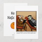 Grappig Halloween Humor Wenskaart Feestdagenkaart (Voorkant / Achterkant)