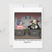 Grappig Halloween Humor Wenskaart Feestdagenkaart (Voorkant)