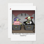 Grappig Halloween Humor Wenskaart Feestdagenkaart (Voorkant / Achterkant)