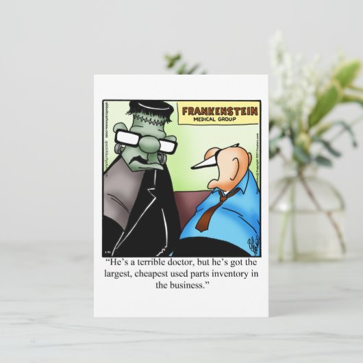 Grappig Halloween Humor Wenskaart Feestdagenkaart (Staand voorkant)