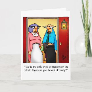 Grappig Halloween Humor Wenskaart Kaart