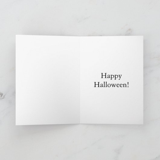 Grappig Halloween Humor Wenskaart Kaart (Binnen)