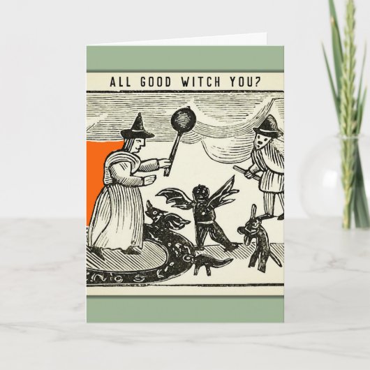 Grappig Halloween Kaart (Voorkant)