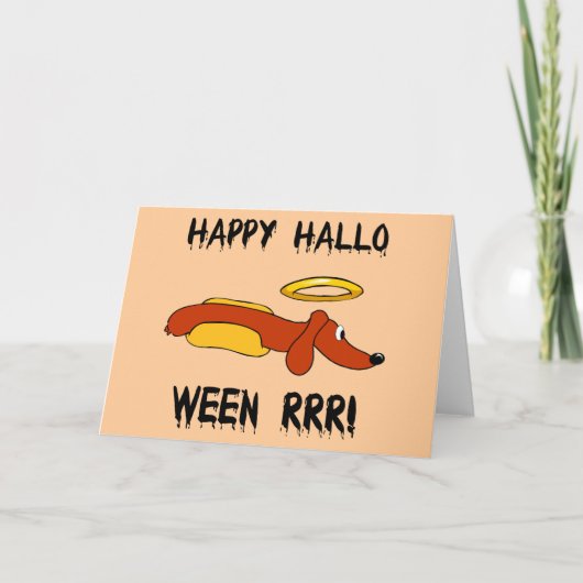Grappig Halloween Kaart (Voorkant)