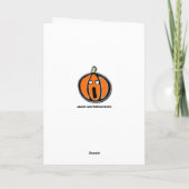 Grappig Halloween  Kaart (Achterkant)