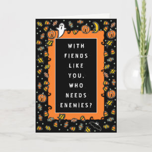 Grappig Halloween  Kaart