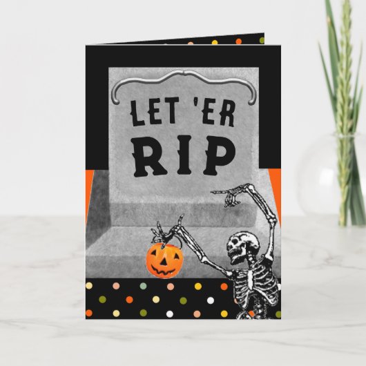 Grappig Halloween Kaart (Voorkant)
