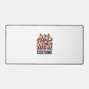 Grappig Halloween Kat Miauw Kostuum Vintage Ontwer Bureaumat