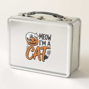 Grappig Halloween Kat Pompoen Typografie Shirt Ont