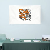 Grappig Halloween Kat Pompoen Typografie Shirt Ont Spandoek (Beurs)