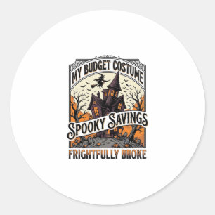 Grappig Halloween Kostuum Gebroken Heks Geheime Ka Ronde Sticker