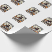 Grappig Halloween-kostuum Gebroken Heks Spookhuis Cadeaupapier (Hoek)
