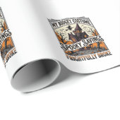 Grappig Halloween-kostuum Gebroken Heks Spookhuis Cadeaupapier (Rol Hoek)