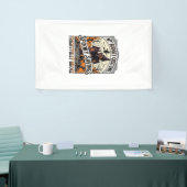 Grappig Halloween-kostuum Gebroken Heks Spookhuis Spandoek (Beurs)