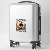 Grappig Halloween-kostuum Gebroken Heks Spookhuis Sticker (Koffer)