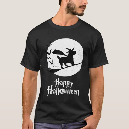 Grappig Halloween kostuum IERS JACK RUSSELL Hond L T-shirt (Voorkant)