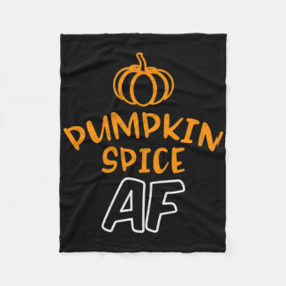 Grappig Halloween Kostuum Shirt Pumpkin Spice Af  Fleece Deken