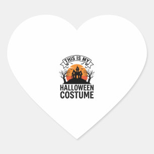 Grappig Halloween Kostuum Spokenhuis Vintage T-Shi Hart Sticker