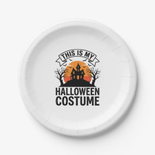 Grappig Halloween Kostuum Spokenhuis Vintage T-Shi Papieren Bordje