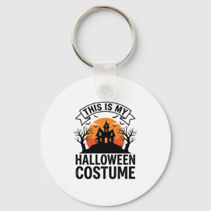 Grappig Halloween Kostuum Spokenhuis Vintage T-Shi Sleutelhanger