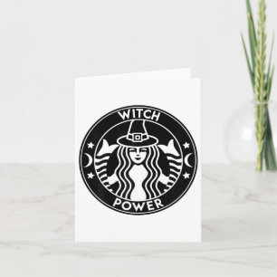 Grappig Halloween Kostuum Witch Power Herfst Gift Kaart