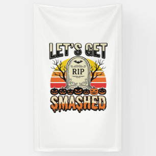 Grappig Halloween Laten we de boel kort en klein s Spandoek