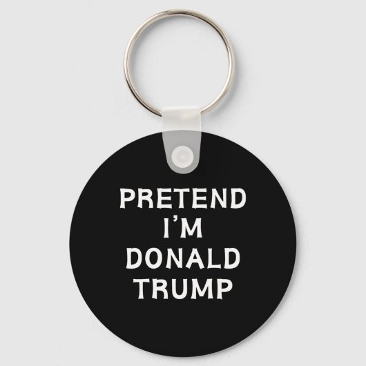 Grappig Halloween Lazy Kostuum Doe alsof ik Donald Sleutelhanger (Voorkant)