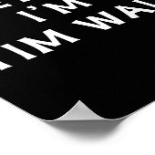 Grappig Halloween Lazy Kostuum Doe alsof ik Tim W  Poster (Hoek)