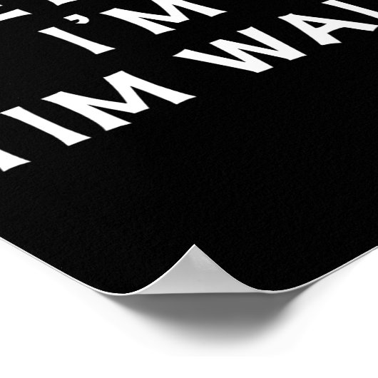 Grappig Halloween Lazy Kostuum Doe alsof ik Tim W  Poster (Hoek)