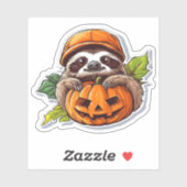 Grappig Halloween Luiaard Sticker Classic T-shirt (Vel)