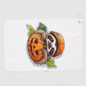 Grappig Halloween Luiaard Sticker Classic T-shirt Golfhanddoek (Horizontaal)