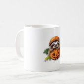 Grappig Halloween Luiaard Sticker Classic T-shirt Koffiemok (Voorkant links)