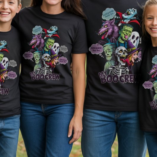 Grappig Halloween Matching Family Monster Custom T-shirt