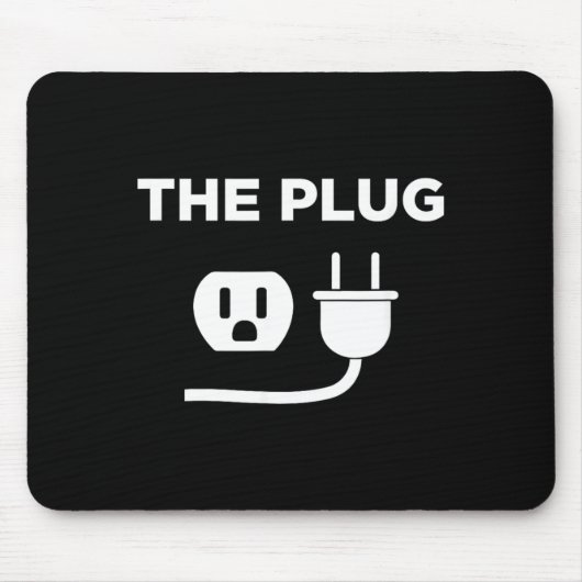 Grappig Halloween Meme Kostuum The Plug Muismat (Voorkant)