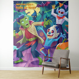 Grappig Halloween Monster Party Hanging Tapestry Wandkleed