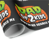 Grappig Halloween Niets schrikt me pap van 2 Kinde Cadeaupapier (Rol Hoek)
