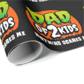 Grappig Halloween Niets schrikt me pap van 2 Kinde Cadeaupapier (Rol Hoek)