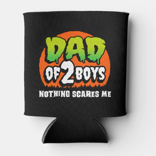 Grappig Halloween Niets schrikt me vader van 2 jon Blikjeskoeler (Voorkant)