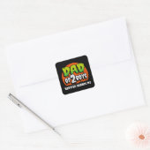 Grappig Halloween Niets schrikt me vader van 2 jon Vierkante Sticker (Envelop)