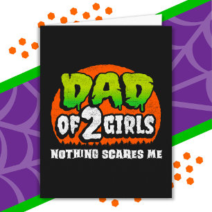 Grappig Halloween Niets schrikt me vader van 2 mei Kaart