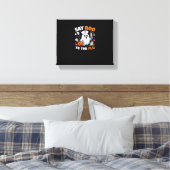 Grappig Halloween Nurse Ghost T-Shirt - "Zeg Boo t Canvas Afdruk (Insitu (Slaapkamer))