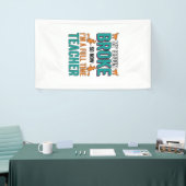 Grappig Halloween Onderwijzer Bezem Gebroken Vinta Spandoek (Beurs)