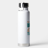 Grappig Halloween Onderwijzer Bezem Gebroken Vinta Waterfles (Rechts)