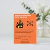 Grappig Halloween onroerend goed Feestdagenkaart (Staand voorkant)