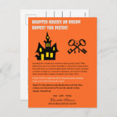 Grappig Halloween onroerend goed Feestdagenkaart (Voorkant / Achterkant)